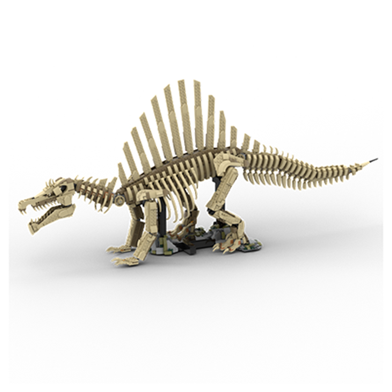 Art Craft Dinosaurs - 2246ピース MOC 恐竜スピノサウルス化石モデル ビルディングブロック 建築アートクラフト クリエイティブ教育