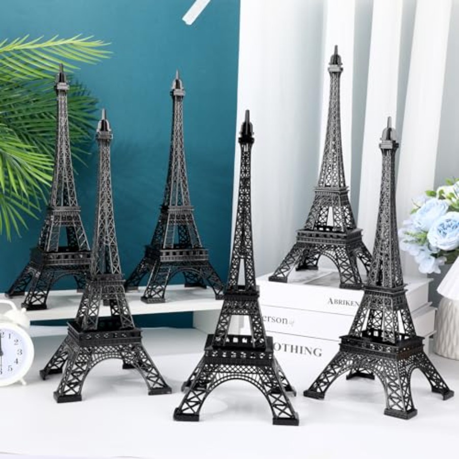Art Craft Model - 6個入り 15インチ エッフェル塔像 装飾合金製 パリ フランス