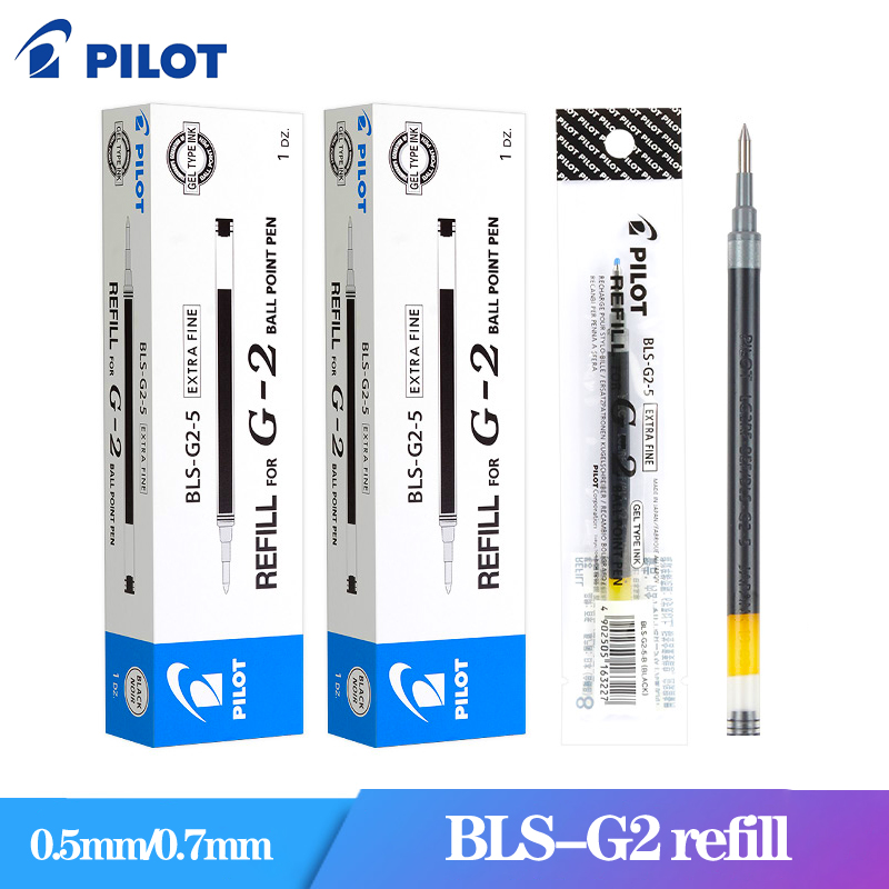 Pilot Pen G2 - 12 10pcsパイロットリフィルBLS-G2ためG2/G6ゲルペン0.5/0.7ミリメートルジュースペンLJU-10EF交換リフィルB2P水ペン文房具卸売