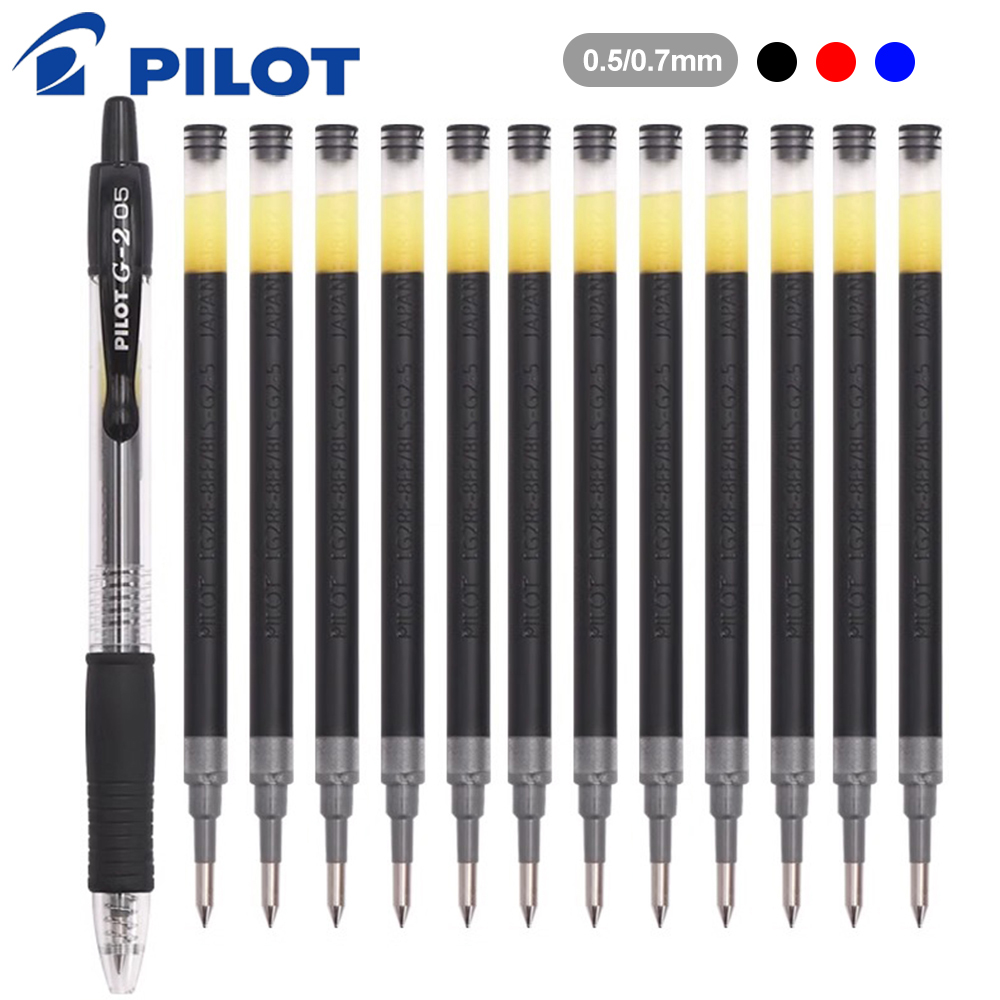 Pilot Pen G2 - 1 + 12 個セット日本パイロットゲルペン大容量 BL-G2 学生スムーズな書き込み