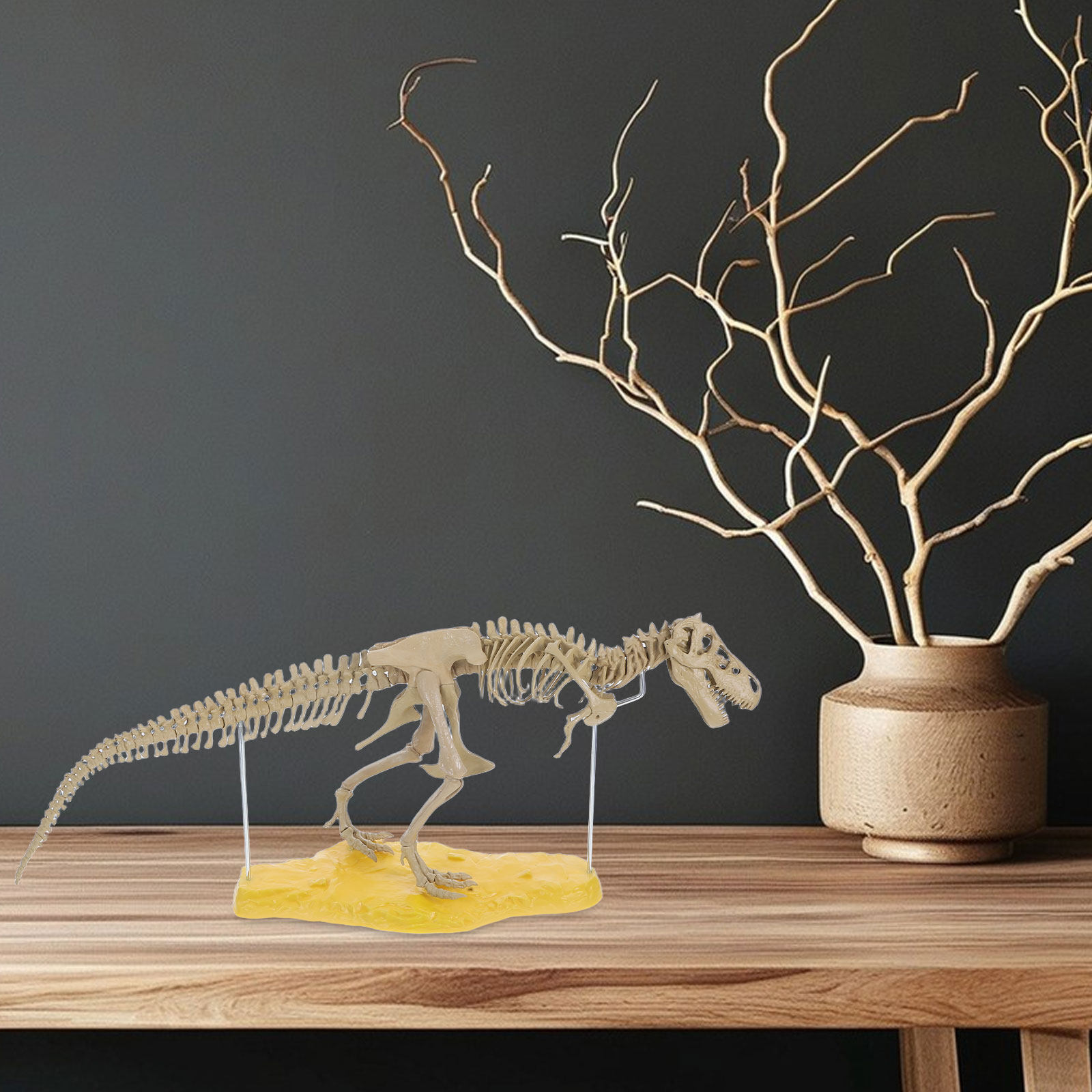 Art Craft Dinosaurs - 1セット組み立て式恐竜PVCキット、リアルな骨構造、子供向けDIY教育クラフトアクティビティアート
