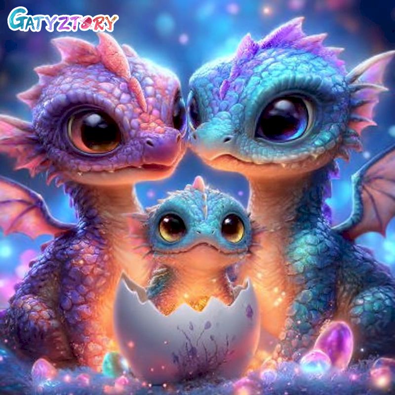 Art Craft Dinosaurs - GATYZTORY ダイヤモンドペインティングキット 大人用 クラフト DIY キット