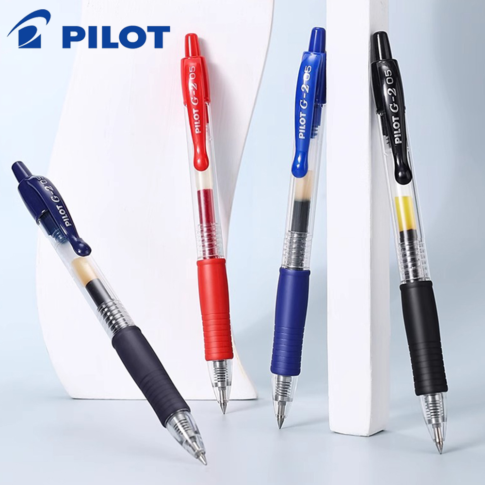 Pilot Pen G2 - 3 個日本パイロットゲルペン大容量 BL-G2 0.5/0.7 ミリメートル筆記ペン赤青黒学校事務用品子供の文房具