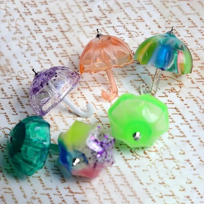 4個入りDIYクリスタルレジン可愛い傘ペンダントシリコンモー - Art Craft Model のレビューと価格