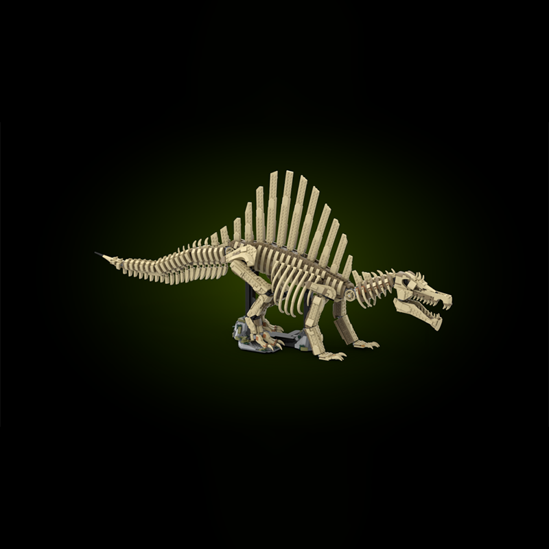 2246ピース MOC 恐竜スピノサウルス化石モデル ビルデ - Art Craft Dinosaurs のレビューと価格