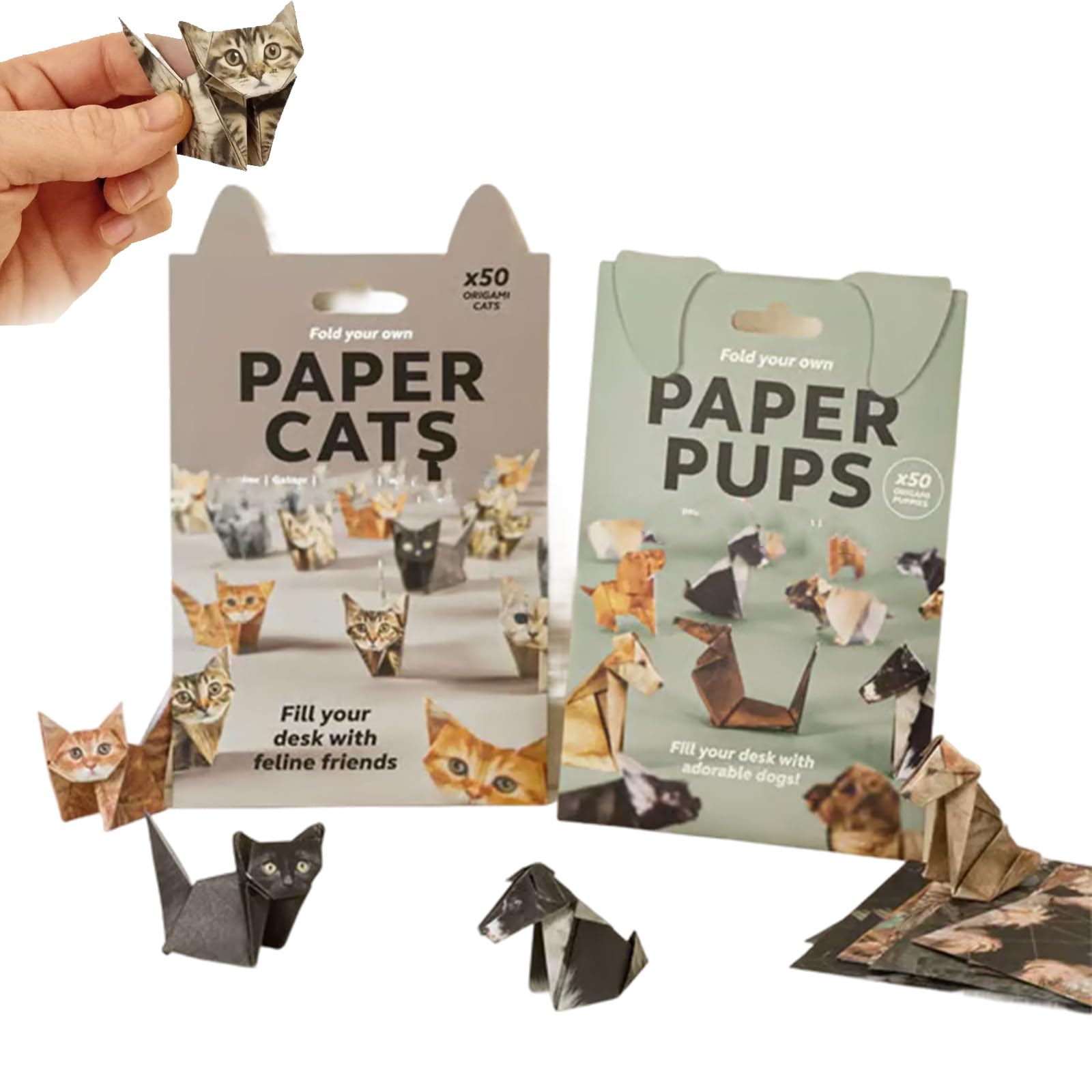 クリエイティブDIYペーパーキャッツ50枚DIY折り紙ペーパ - Art Craft Dinosaurs のレビューと価格