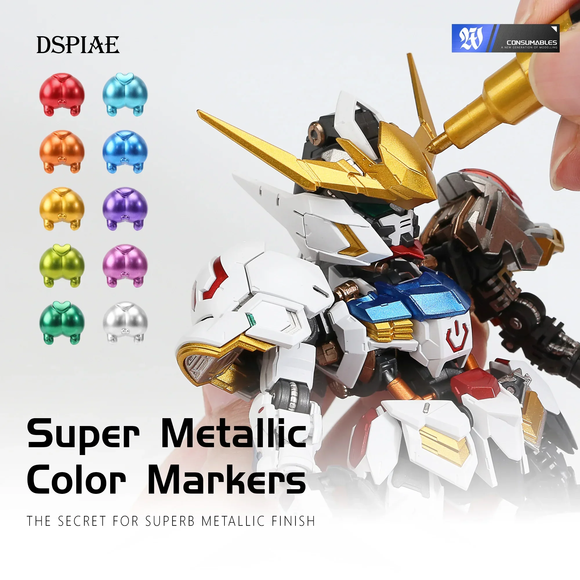 DSPIAE MKA スーパーメタリックマーカー ブラシペン - Illustration Marker Set のレビューと価格