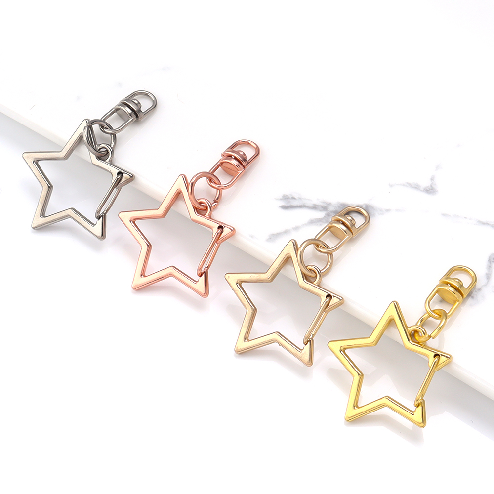 10個入り 合金製 星型スナップキーホルダー ロブスタークラ - Art Craft Gifts のレビューと価格