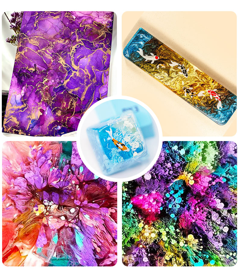 10 ミリリットルアルコールインクアートエポキシ樹脂顔料 2 - Alcohol Ink Set のレビューと価格