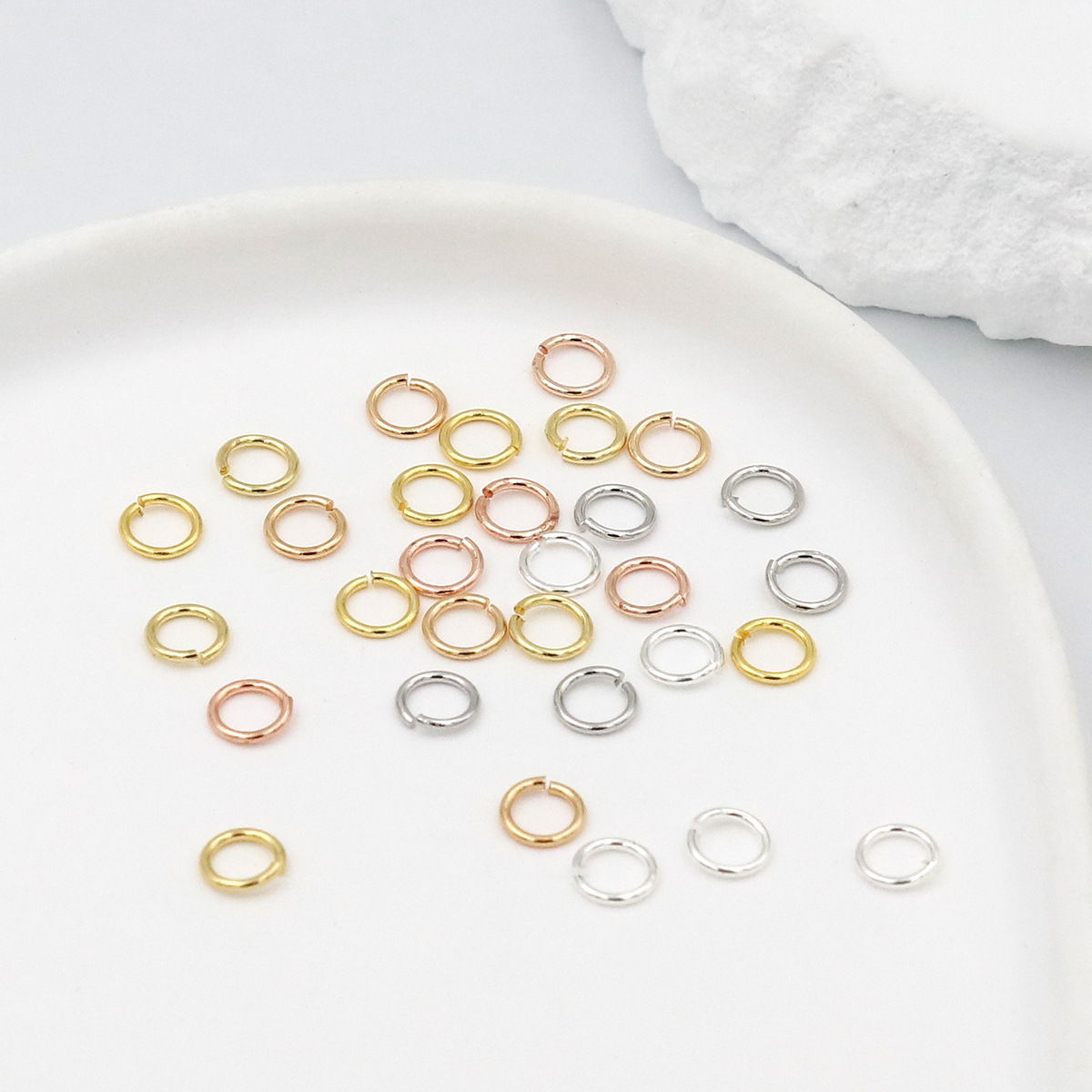 925シルバー製オープンジャンプリング3-10mm DIYジ - Art Craft Gifts のレビューと価格