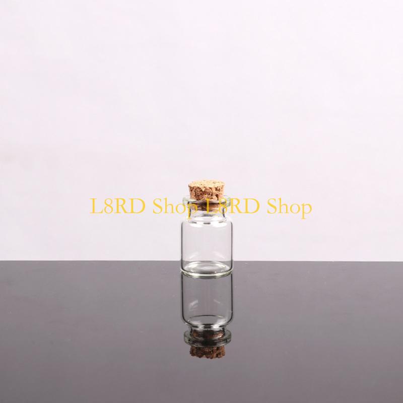 L8RD コルク栓付き小ボトル 小さなバイアル 小さな透明な - Art Craft Description のレビューと価格