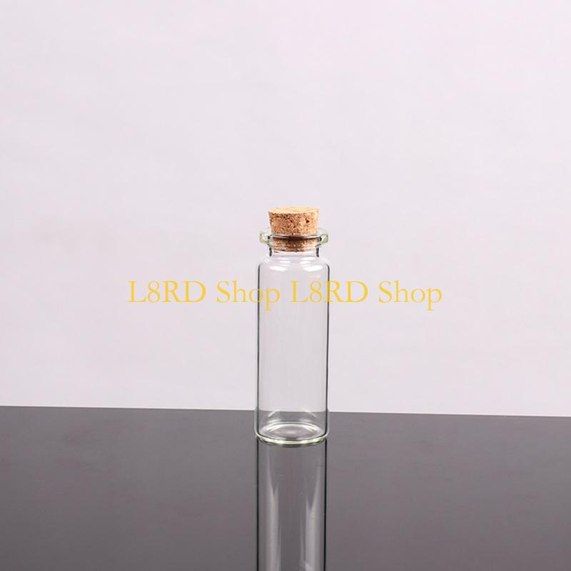L8RD コルク栓付き小ボトル 小さなバイアル 小さな透明な - Art Craft Description のレビューと価格