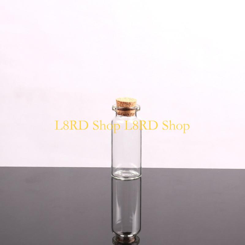 L8RD コルク栓付き小ボトル 小さなバイアル 小さな透明な - Art Craft Description のレビューと価格