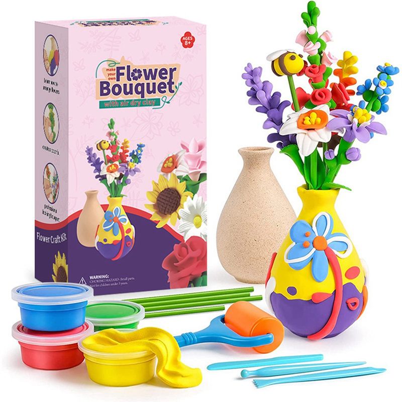 J1UL1Nフラワークラフトキット、子供向けクラフト＆アート - Art And Craft For Mother'S Day のレビューと価格