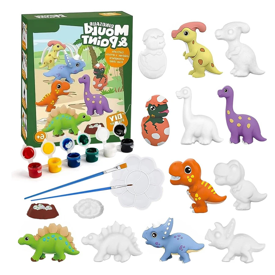 芸術と工芸セット ペイントキット 未塗装 DIY 恐竜 宇宙 - Art Craft Dinosaurs のレビューと価格