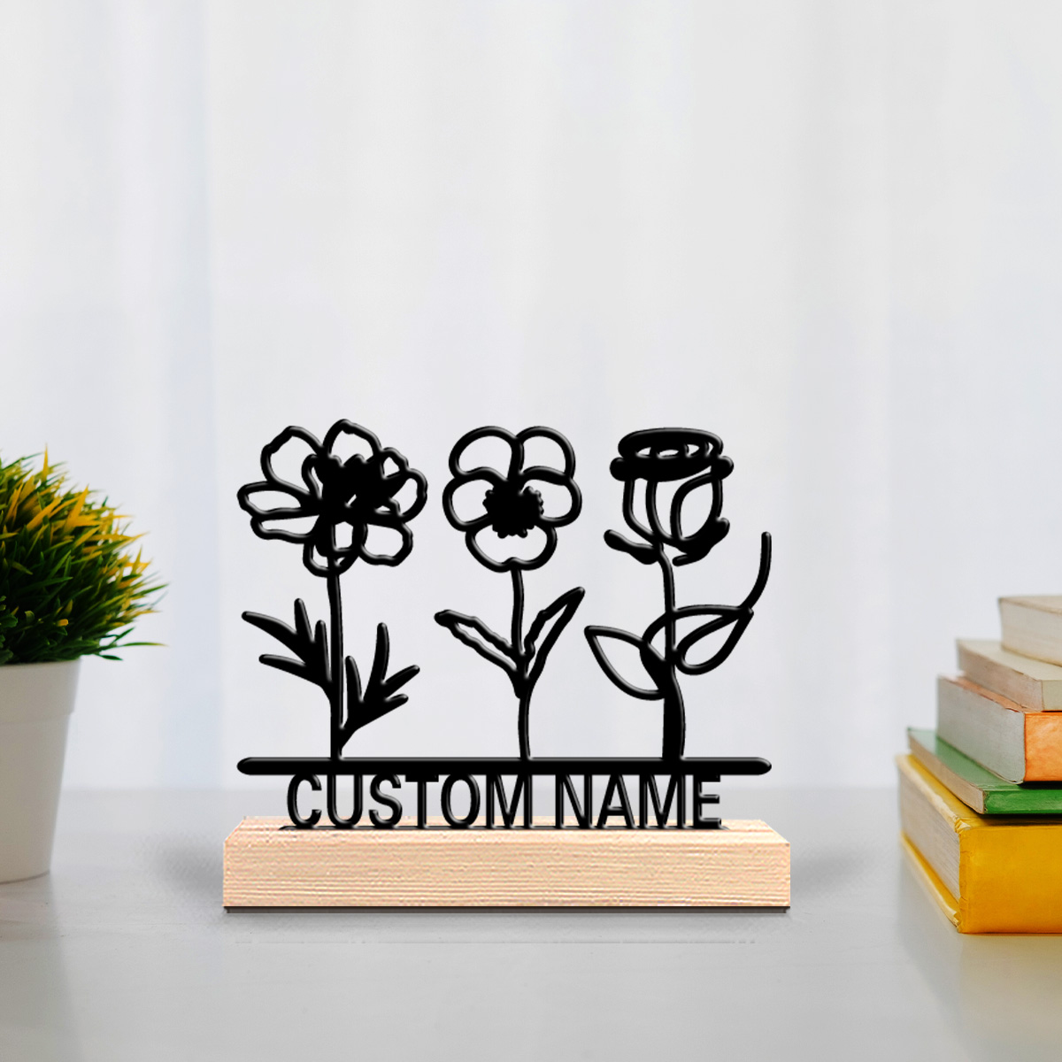 1pc ファッション花カスタマイズ可能なテキスト金属像鉄飾り - Art Craft Gifts のレビューと価格