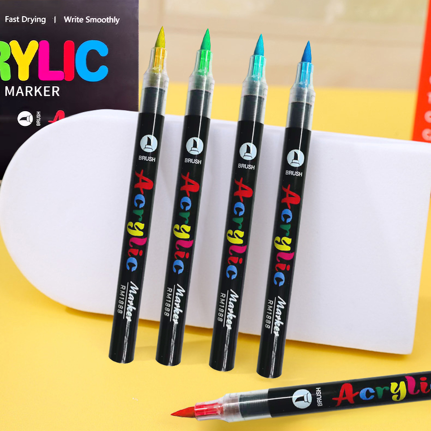 12～60色  アクリルペイントマーカーペンセット  水性  - Illustration Marker Set のレビューと価格