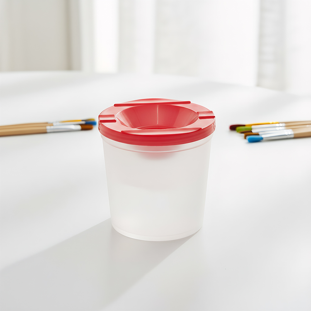 色付きの蓋付きペイントウォーターカップ こぼれ防止学習用カラ - Art Craft Cup のレビューと価格