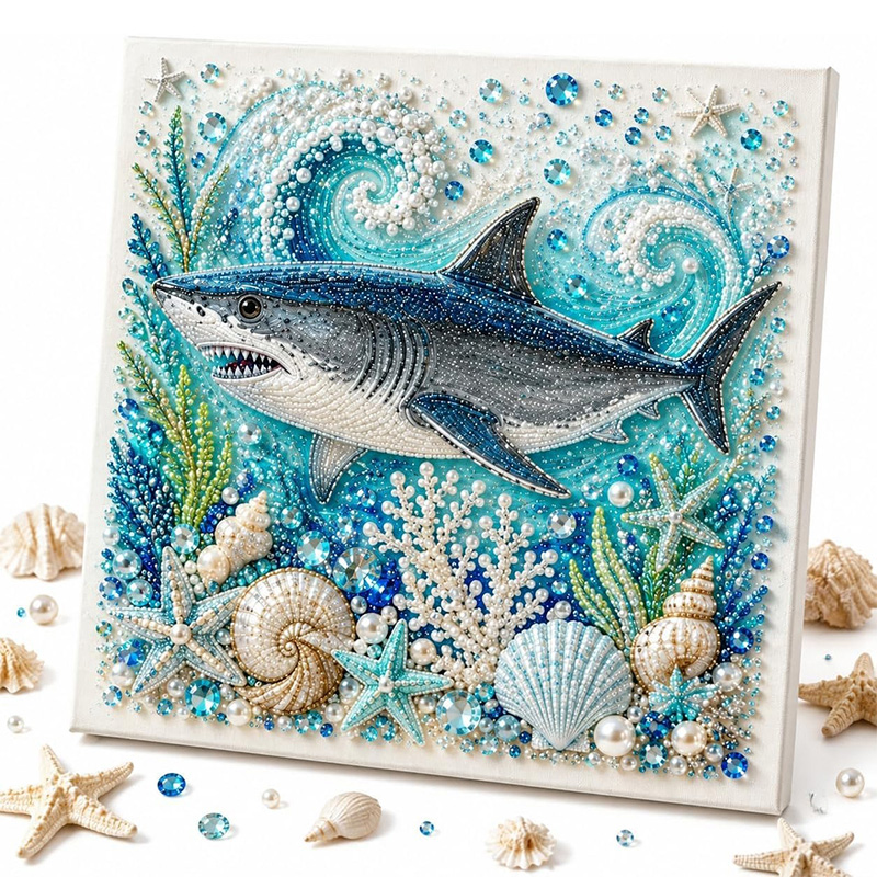 海のテーマパールアートDIYキット　タコの波3Dパールクラフ - Art Craft Things のレビューと価格