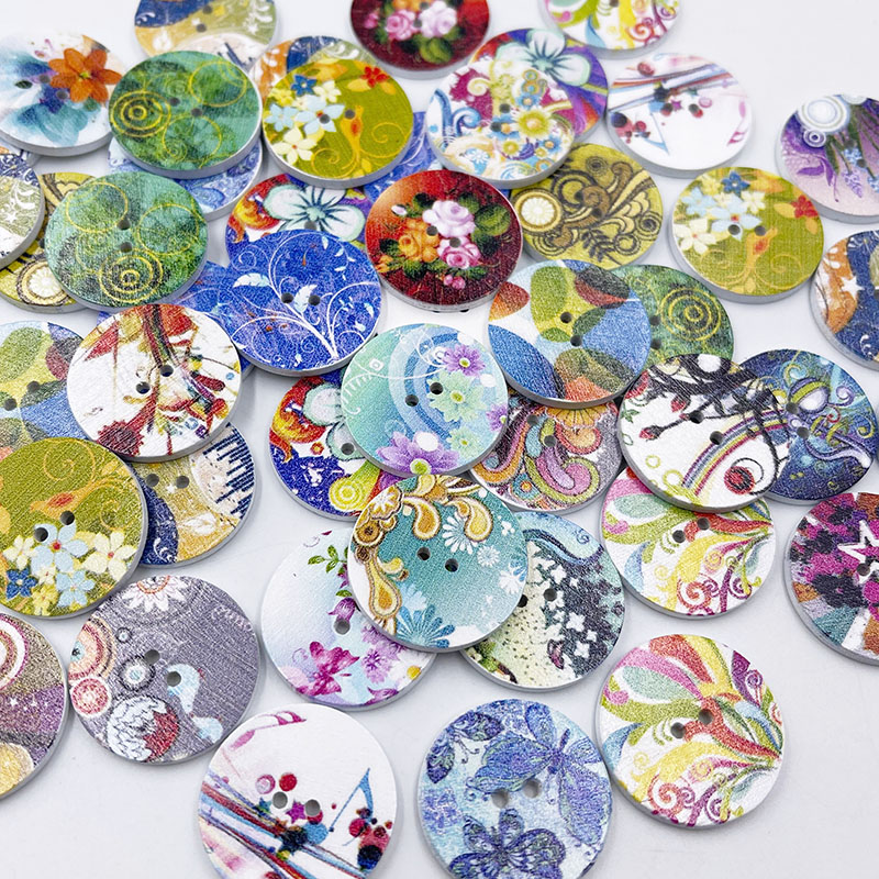 ミックスフラワー木製装飾ボタン、ソーイングクリップアートとク - Art Craft Kite のレビューと価格