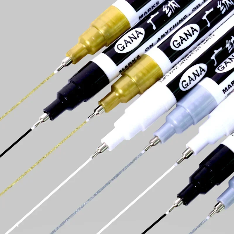 4 ピース/セット油性白黒油性ペイントマーカーペン 0.7  - Illustration Marker Set のレビューと価格