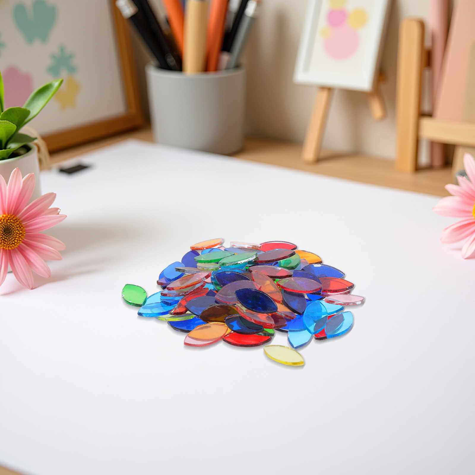 443 個のリーフガラスモザイクタイル DIY クラフト用フ - Art Craft Leaves のレビューと価格