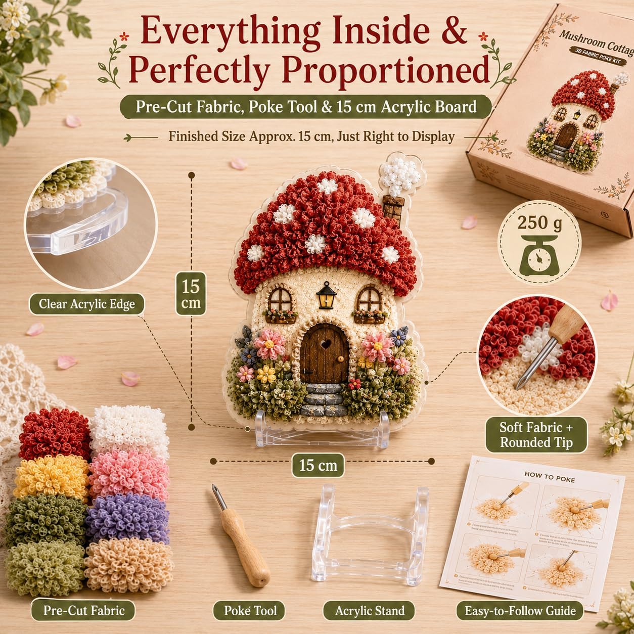 DIY 3Dファブリックポケアートキット　風変わりなパンプキ - Art And Craft Autumn のレビューと価格