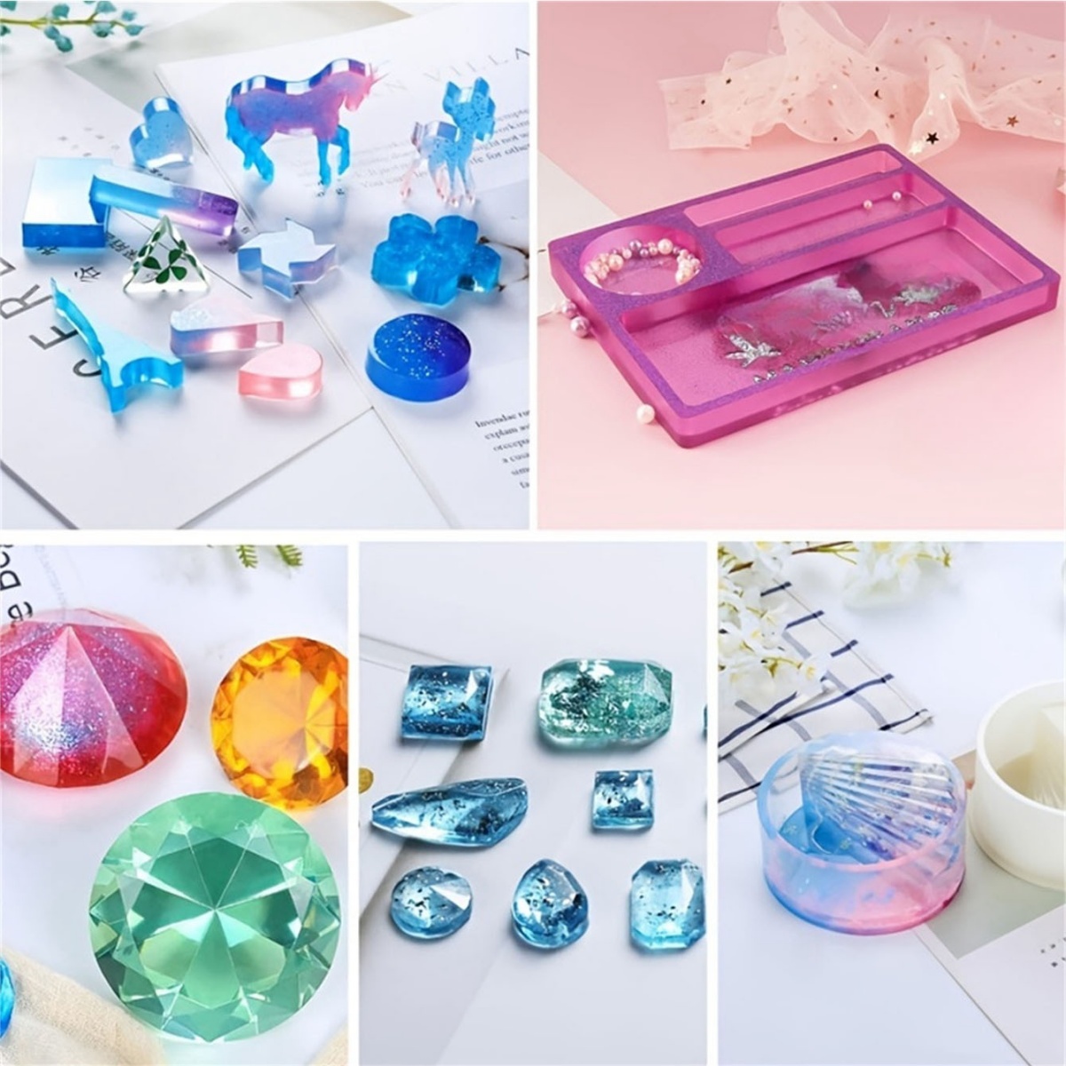 10 色/セット半透明濃縮樹脂着色剤、樹脂着色用非毒性エポキ - Alcohol Ink Set のレビューと価格