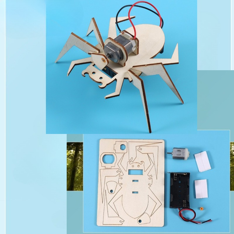 スパイダー3Dパズル STEM科学キット 子供向け 木製アー - Art And Craft Science のレビューと価格