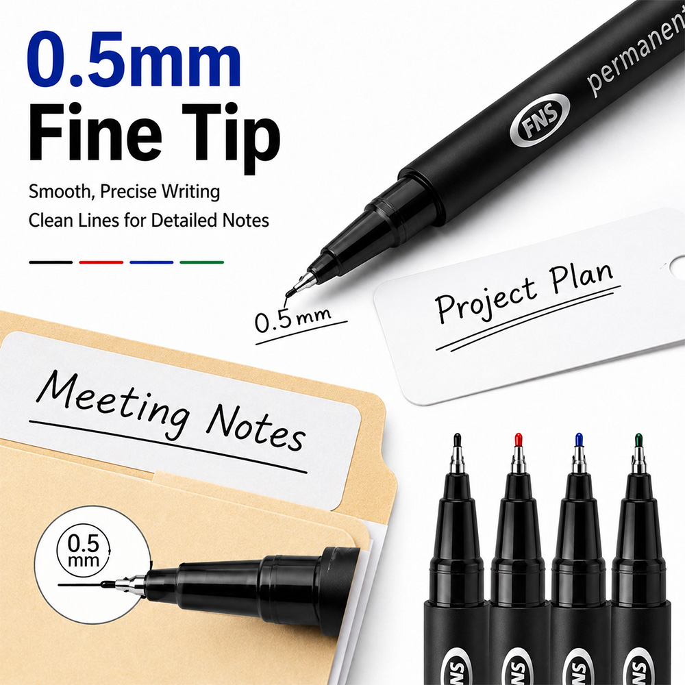 4/12 個 0.5 ミリメートル細い先端永久マーカーペン防 - Illustration Marker Set のレビューと価格