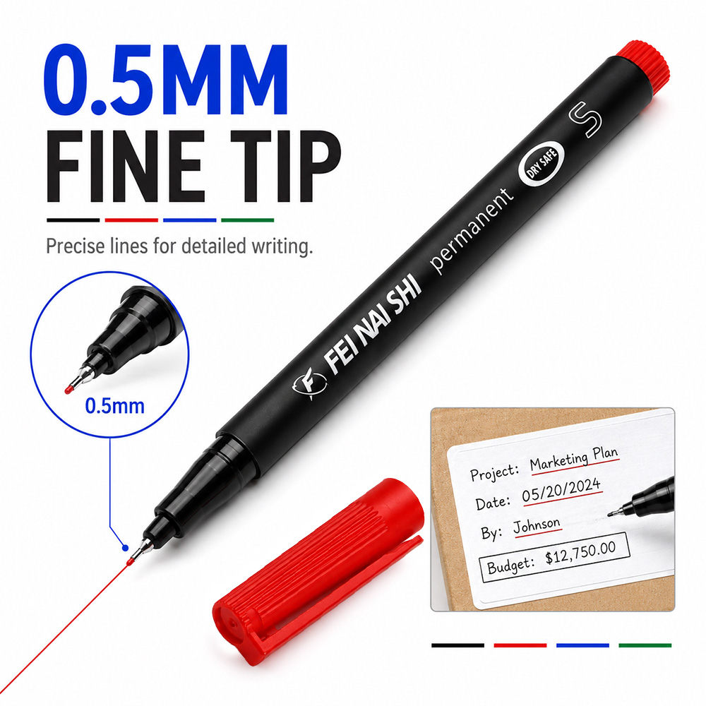 4/12 個 0.5 ミリメートル細い先端永久マーカーペン防 - Illustration Marker Set のレビューと価格