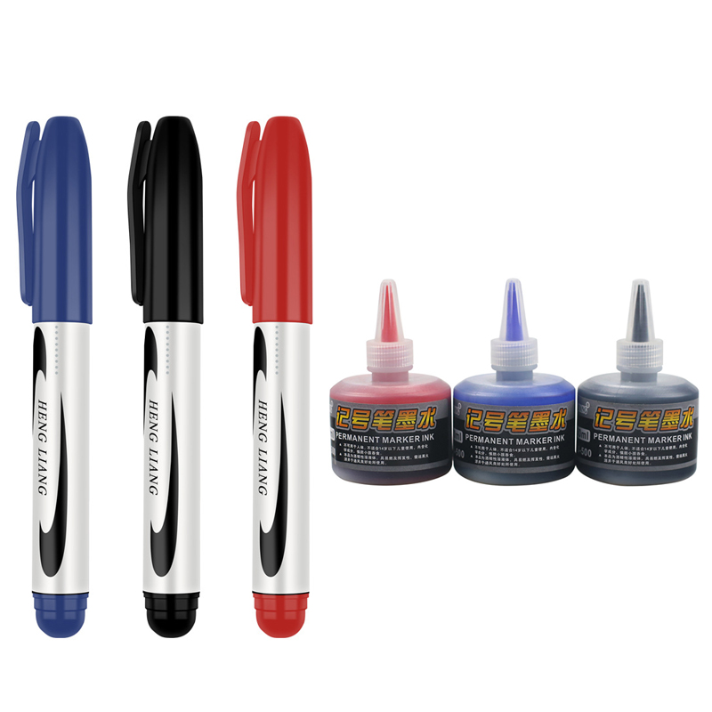 防水油性マーカーペンとインクセット黒/赤/青アートマーカー  - Illustration Marker Set のレビューと価格