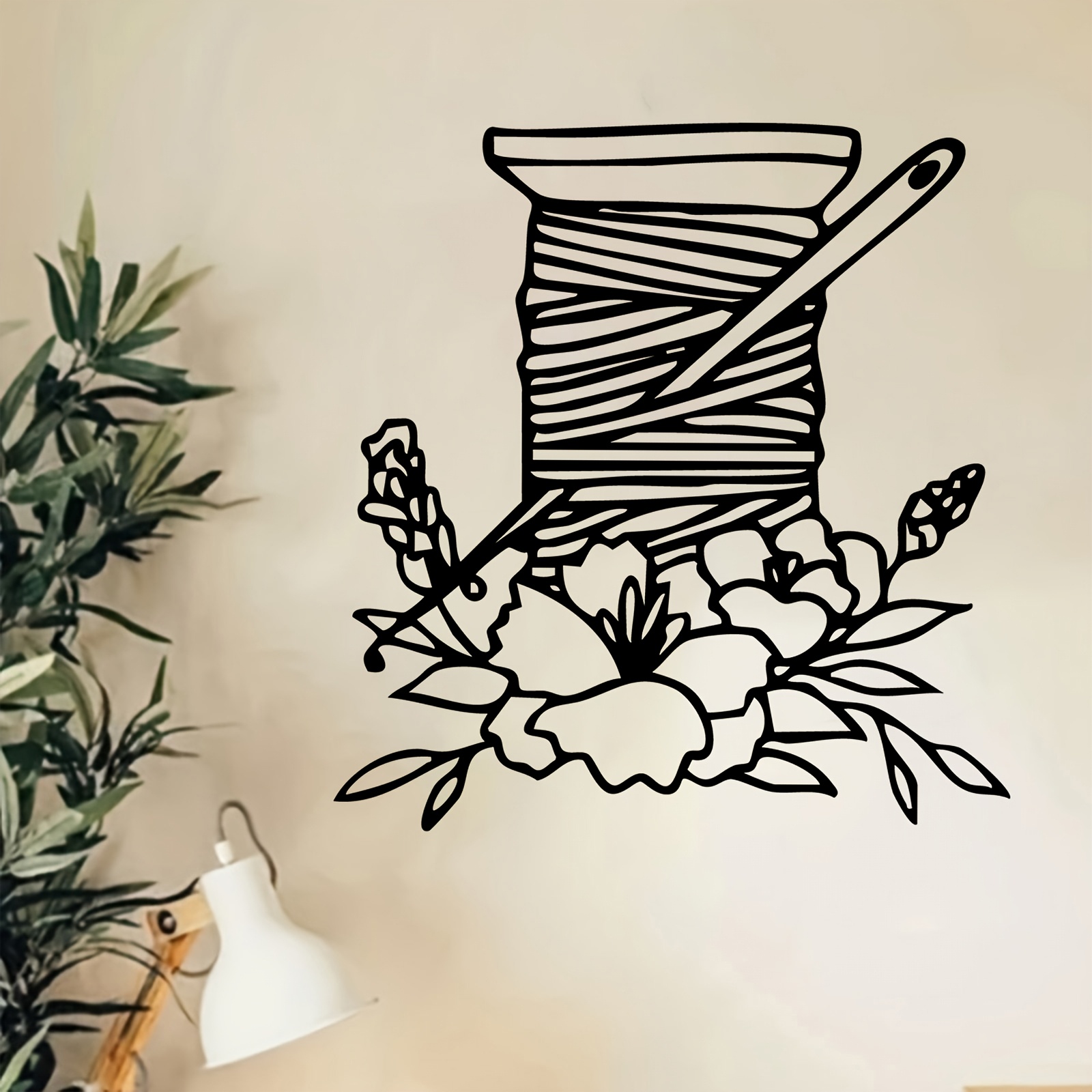 糸巻き器花柄メタルウォールアート鉄製縫製彫刻ガーデンハンギン - Art And Craft For Mother'S Day のレビューと価格
