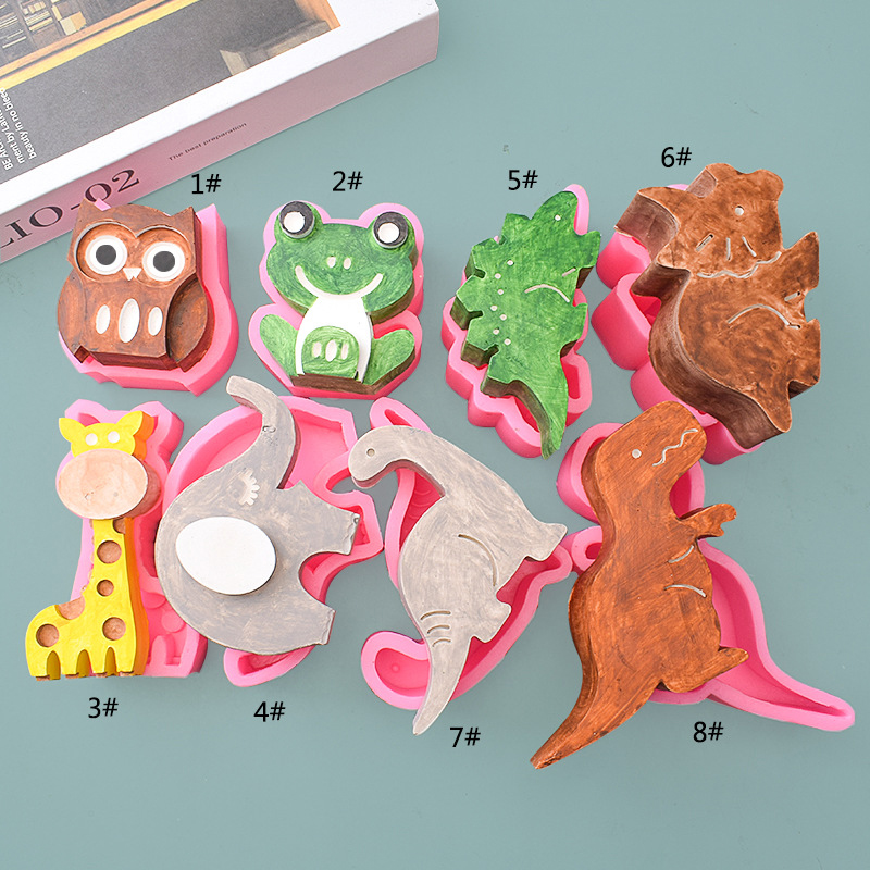 動物、恐竜クラフトアートキャンドルモールド石鹸作り用シリコン - Art Craft Dinosaurs のレビューと価格
