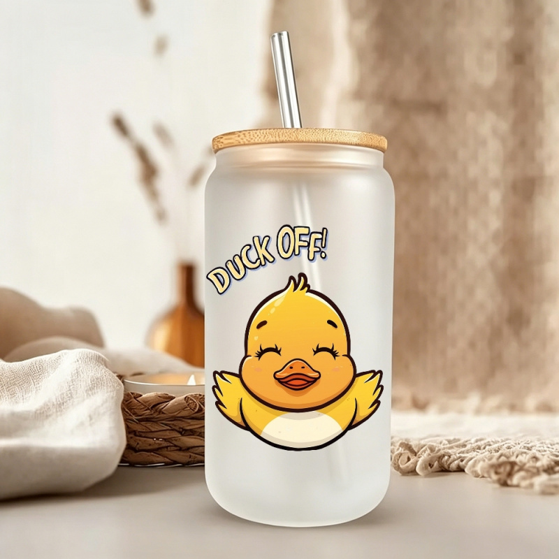 6 個のかわいい面白いクールな黄色いアヒル UV DTF ス - Art Craft Cup のレビューと価格