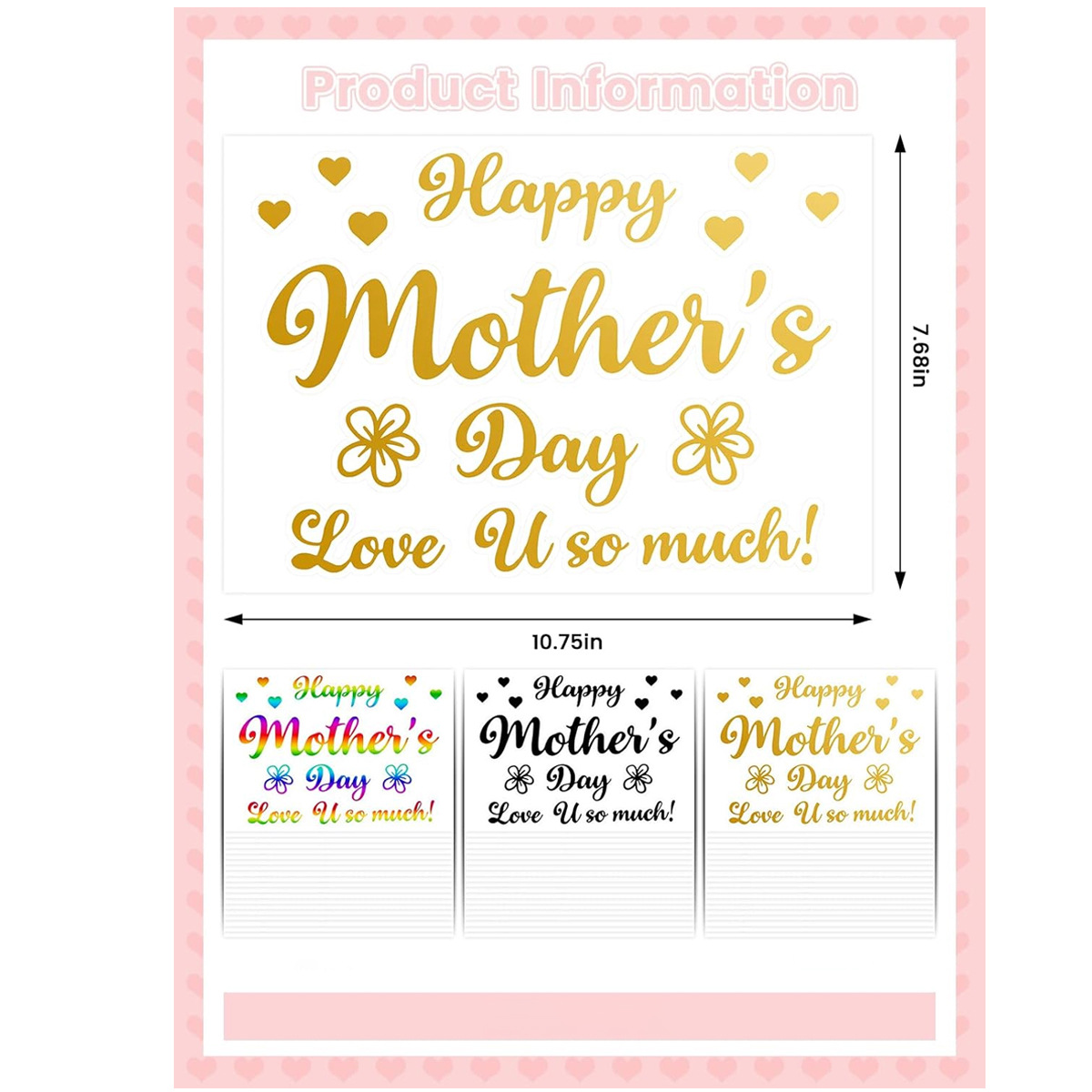 母の日パーティーバルーンステッカー クリアバブルウィンドウデ - Art And Craft For Mother'S Day のレビューと価格