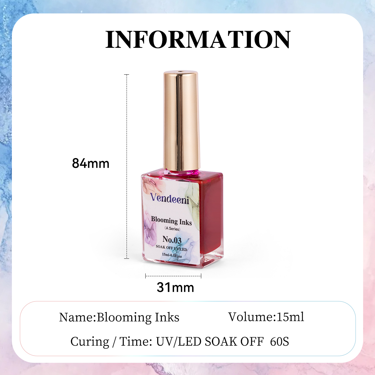 ヴェンディーニ プロフェッショナル カスタムネイルアートサロ - Alcohol Ink Set のレビューと価格
