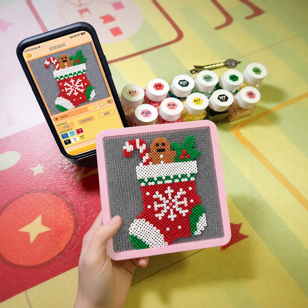 LEDスマートヒューズビーズペグボード、アプリでガイド付きパ - Art Craft Gifts のレビューと価格
