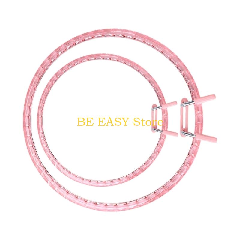 E28F 2 ピースアクリルスプリングフープ刺繍表面と長期供 - Art Craft Description のレビューと価格