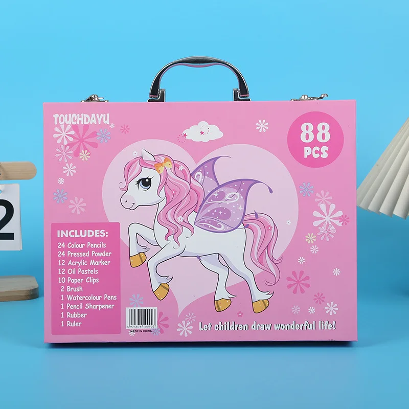 88本セットの絶妙なアクリルマーカー水彩ペン絵画ギフトボック - Illustration Marker Set のレビューと価格