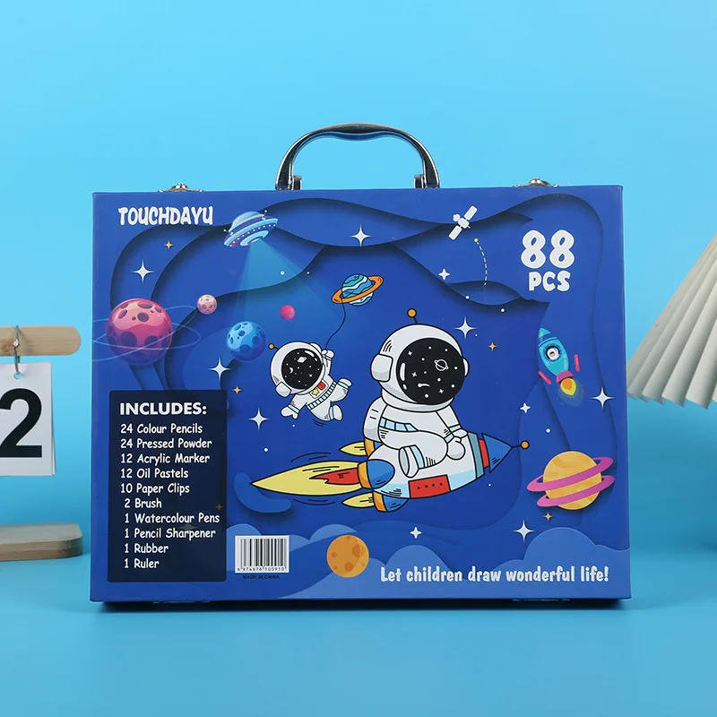 88本セットの絶妙なアクリルマーカー水彩ペン絵画ギフトボック - Illustration Marker Set のレビューと価格