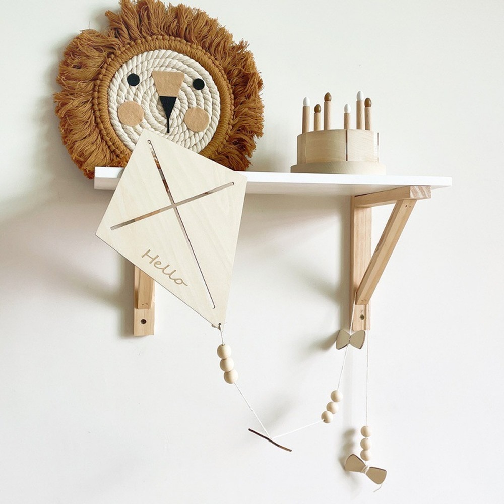 北欧木製凧壁飾り吊り下げ飾りクリエイティブキッズルーム家の装 - Art Craft Kite のレビューと価格