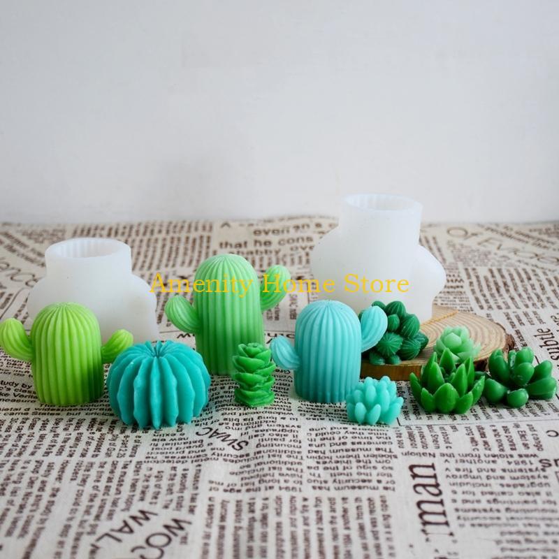 F26C 多肉植物サボテンキャンドルシリコンモールド DIY - Art Craft Description のレビューと価格