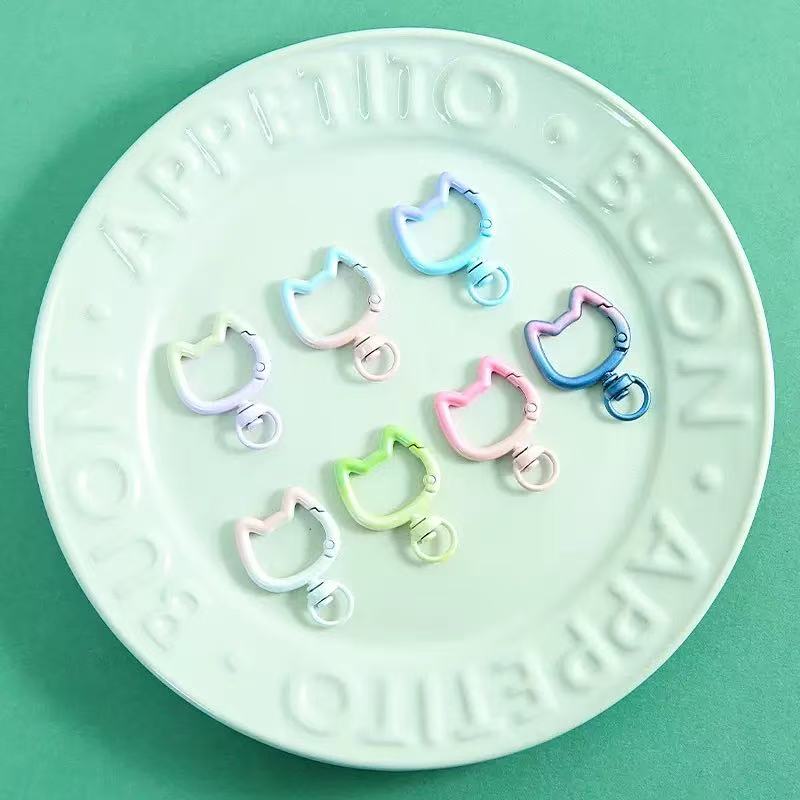 5-10 個グラデーションかわいい猫クラスプ開閉可能なコネク - Art Craft Gifts のレビューと価格
